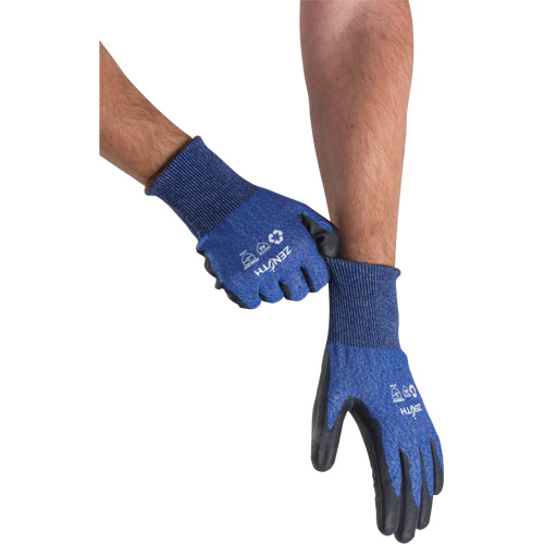 Gants &eacute;lastiques &eacute;cologiques r&eacute;sistants &agrave; la coupe, Taille 11, Calibre 18, Rev&ecirc;tement Polyur&eacute;thane, Enveloppe en Acier inoxydable/PEHP/rPET, ASTM ANSI niveau A5 Oxymax Inc