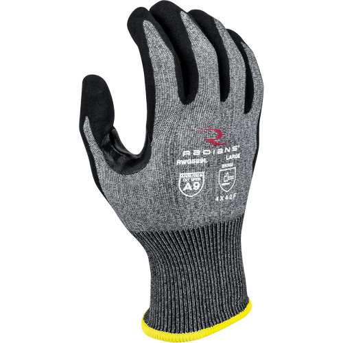 Gants enduits r&eacute;sistants &agrave; la coupe RWG589, Taille 2T-Grand, Calibre 18, Rev&ecirc;tement Mousse de nitrile, Enveloppe en PEHP, ASTM ANSI niveau A9/EN 388 niveau F Oxymax Inc