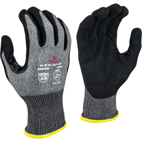 Gants enduits r&eacute;sistants &agrave; la coupe RWG589, Taille 2T-Grand, Calibre 18, Rev&ecirc;tement Mousse de nitrile, Enveloppe en PEHP, ASTM ANSI niveau A9/EN 388 niveau F Oxymax Inc
