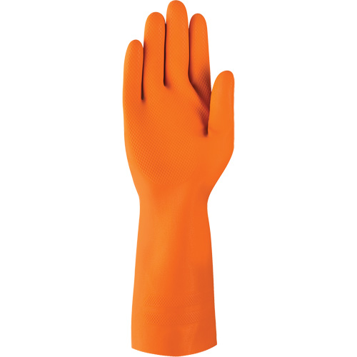 AlphaTec&reg; 87-208 Heavy-Duty Chemical-Resistant Gloves, Size 7, 12.8" L, Rubber Latex, Cotton/Flock-Lined Inner Lining, 29.5-mil Oxymax Inc