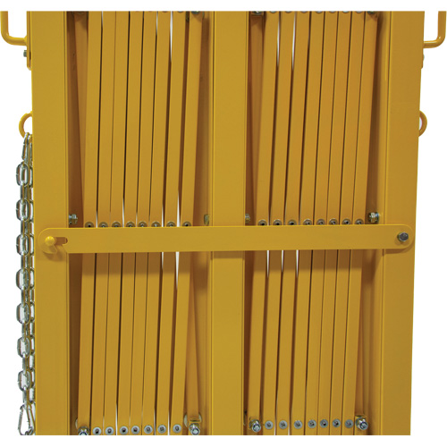 Expandable Barrier, 84" H x 20' L, Yellow Oxymax Inc