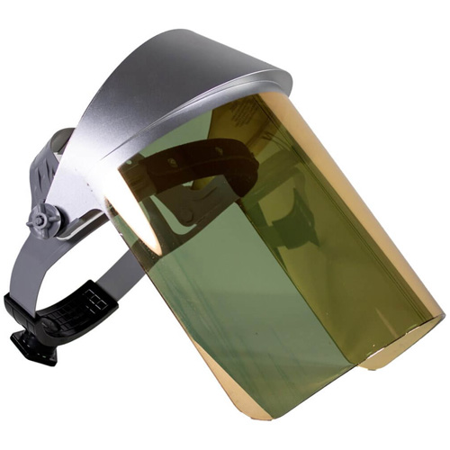 Heat Reflective Face Shield, Polycarbonate, Ratchet Suspension Oxymax Inc