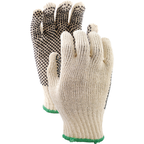 417 PVC Dotted String Knit Gloves, Poly/Cotton, Single Sided, Small Oxymax Inc