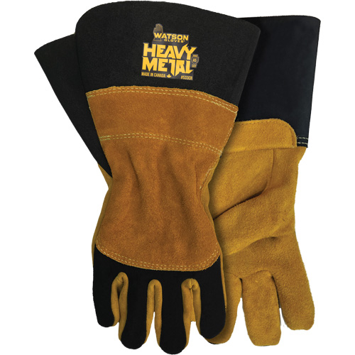 Gants en velours noir de soudage MIG/&agrave; l&eacute;lectrode enrob&eacute;e, Cuir fleur de d'&eacute;lan, Taille Petit Oxymax Inc