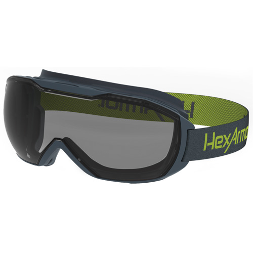 MX500 Safety Goggles, Grey Lens, Anti-Fog/Anti-Scratch, Indirect Vent Oxymax Inc