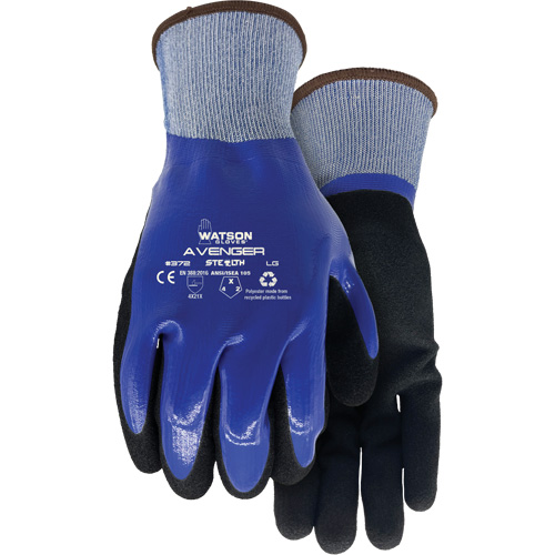 Gants Stealth Avenger 372, Petit, R&ecirc;vetement Nitrile, Calibre 15, Enveloppe en rPET Oxymax Inc