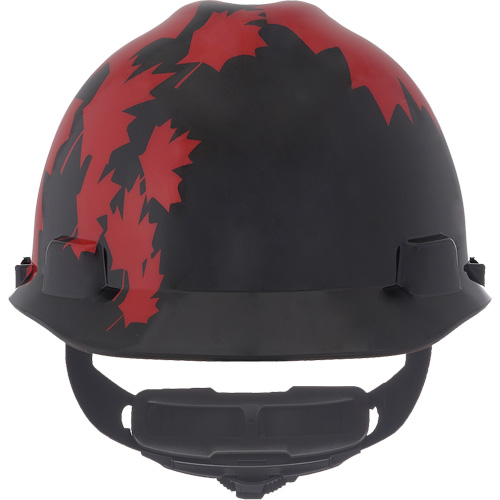 Casque sp&eacute;cialis&eacute; V-Gard, Suspension Rochet, Noir/Rouge Oxymax Inc