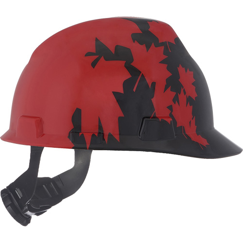 Casque sp&eacute;cialis&eacute; V-Gard, Suspension Rochet, Noir/Rouge Oxymax Inc