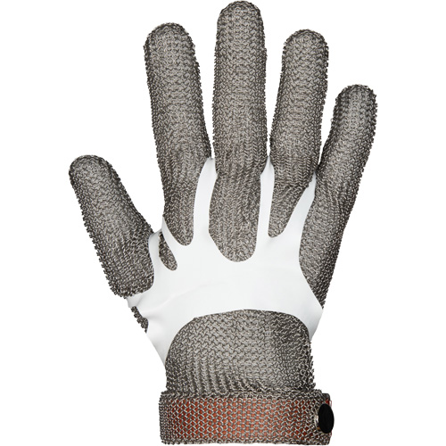 Gants en maille m&eacute;tallique MMG conformes aux normes alimentaires, Taille 2T-petit, Enveloppe en Acier inoxydable, ASTM ANSI niveau A9 Oxymax Inc