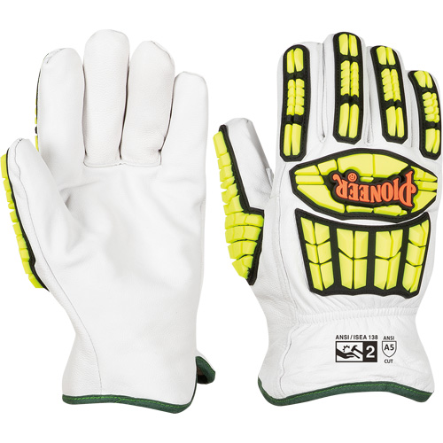 Cut and Impact-Resistant Gloves, Small, Goatskin Palm, Gauntlet Cuff Oxymax Inc