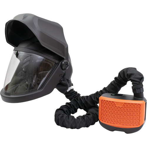 Visi&egrave;re rabattable PEAKAIR DEFENDER & ensemble de souffleur X90VX, Respirateur &agrave; masque/Masque de soudage, Pile Lithium-ion Oxymax Inc