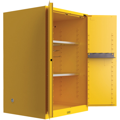 Armoire de s&eacute;curit&eacute; pour produits inflammables Utili-Guard+, 45 gal., 2 Porte(s), 43" La x 65" h x 22" p Oxymax Inc