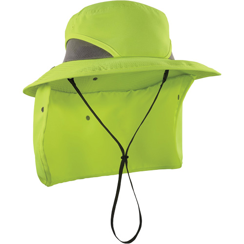 Chill-Its 8934 Ranger Hat with Neck Shade, Large/X-Large, Hi-Vis Lime Oxymax Inc