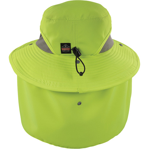 Chill-Its 8934 Ranger Hat with Neck Shade, Large/X-Large, Hi-Vis Lime Oxymax Inc