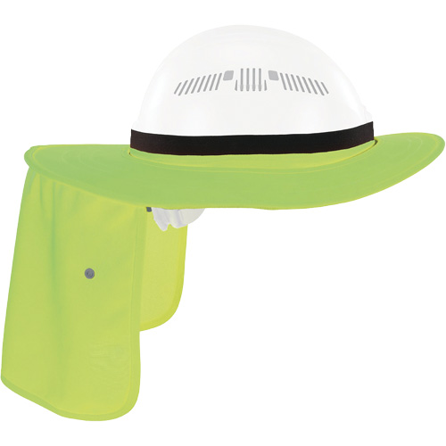 Chill-Its 6661 Universal Hard Hat Brim with Neck Shade, Hi-Vis Lime Oxymax Inc