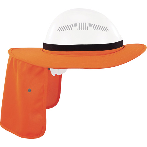 Visi&egrave;re universelle avec protection de la nuque pour casque de s&eacute;curit&eacute; Chill-Its 6661, Orange haute visibilit&eacute; Oxymax Inc