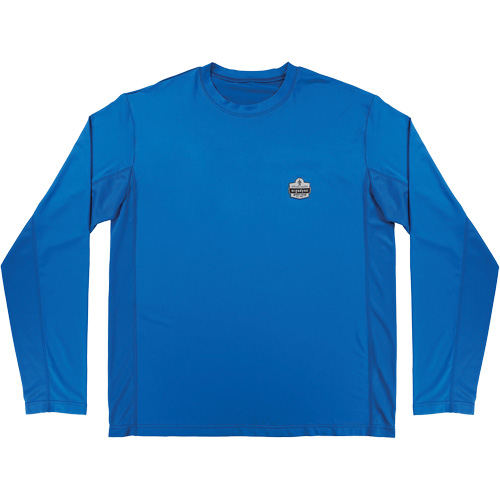 Chill-Its 6689 Cooling Long Sleeve Sun Shirt with UV Protection, Blue, Small Oxymax Inc