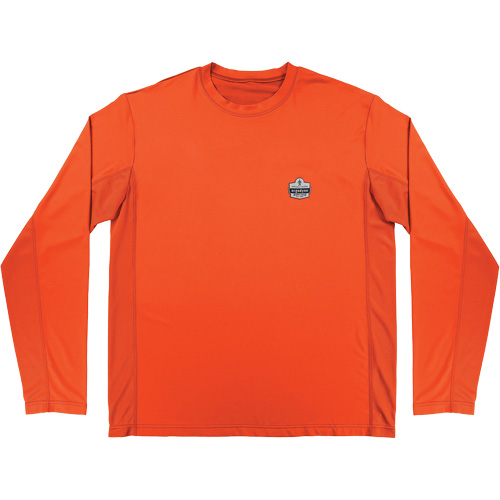 Chill-Its 6689 Cooling Long Sleeve Sun Shirt with UV Protection, Orange, Small Oxymax Inc