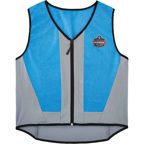 Chill-Its 6667 Wet Evaporative Cooling Vest with Zipper Closure, 5X-Large, Blue Oxymax Inc