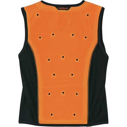 Chill-Its 6685 Dry Evaporative Cooling Vest with Zipper Closure, 3X-Large, Orange Oxymax Inc