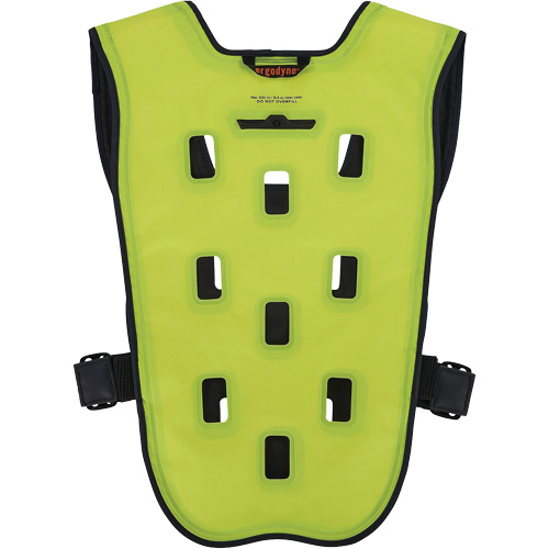 Chill-Its 6685 Dry Evaporative Cooling Vest with Zipper Closure, 2X-Large/3X-Large, High Visibility Lime-Yellow Oxymax Inc