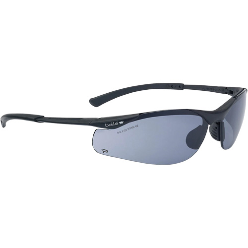 Contour BSSI Safety Glasses, Brown/Smoke Lens, Anti-Fog/Anti-Scratch, ANSI Z87+ Oxymax Inc
