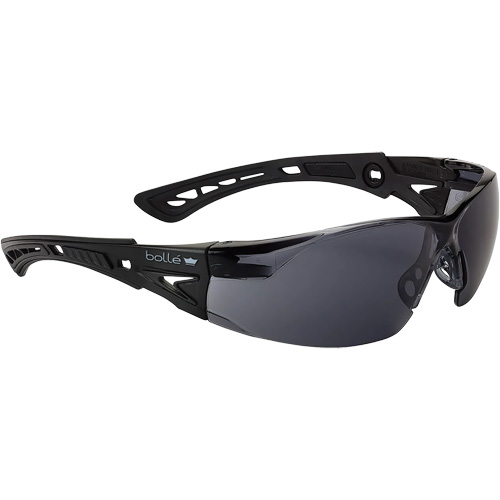Rush+ BSSI Safety Glasses, Smoke/Grey Lens, Anti-Fog/Anti-Scratch, ANSI Z87+ Oxymax Inc
