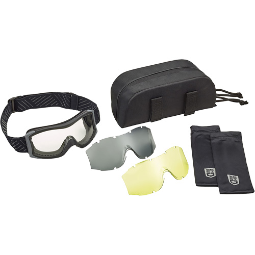 X1000 Ballistic Protection Goggles Kit, Amber/Clear Lens, Anti-Fog/Anti-Scratch, Direct Vent Oxymax Inc