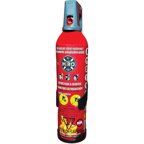 Extincteur Hero 911 sans PFAS, ACK, Capacit&eacute; 750 ml Oxymax Inc