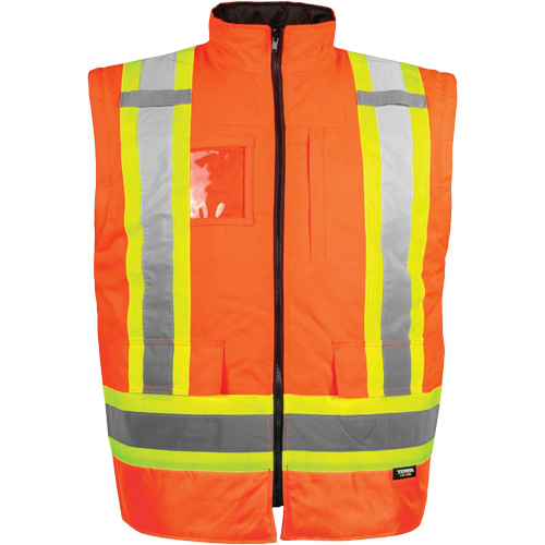 Manteau haute visibilit&eacute; 7-en-1, Polyester, Orange haute visibilit&eacute;, Petit Oxymax Inc