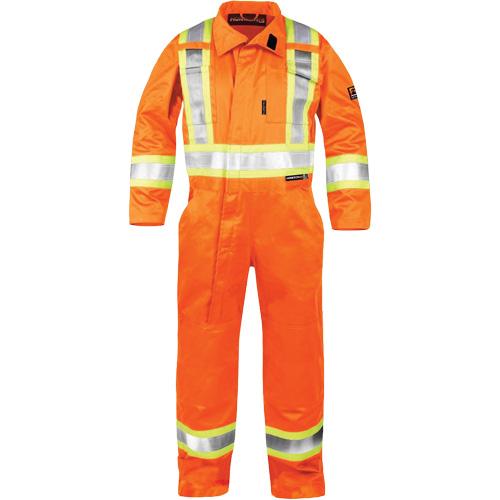 Combinaison ignifuge haute visibilit&eacute;, Taille Petit, Orange Oxymax Inc