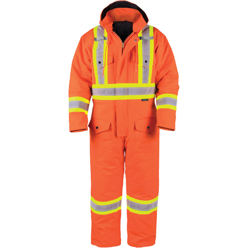 High-Visibility Lined Canvas Overalls, Small, High Visibility Orange Oxymax Inc