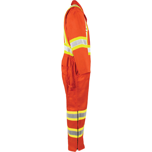 Combinaison non doubl&eacute;e haute visibilit&eacute;, Petit, Orange haute visibilit&eacute; Oxymax Inc