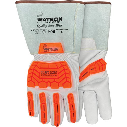 Scape Goat Cut-Resistant Gloves, X-Small, Goatskin Palm, Gauntlet/Driver Cuff Oxymax Inc