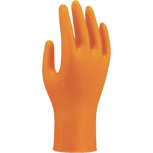 709HVO High-Visibility Disposable Gloves, 10/X-Large, Nitrile, 8-mil, Powder-Free, Orange Oxymax Inc