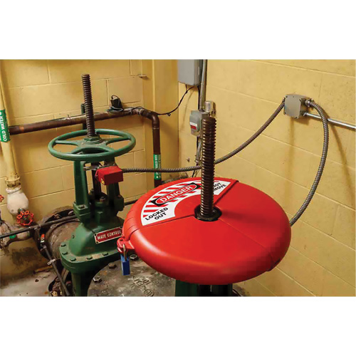 Collapsible Gate Valve Lockout Device, Wheel Type Oxymax Inc