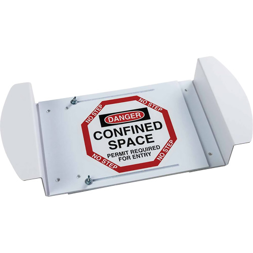 "Danger Confined Space Permit Required For Entry" Manhole Sign, 21" x 30", Polystyrene, English Oxymax Inc