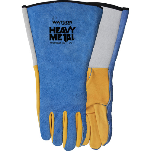 Yellow Tail MIG/TIG Welding Gloves, Grain Deerskin/Split Cowhide, Size Large Oxymax Inc