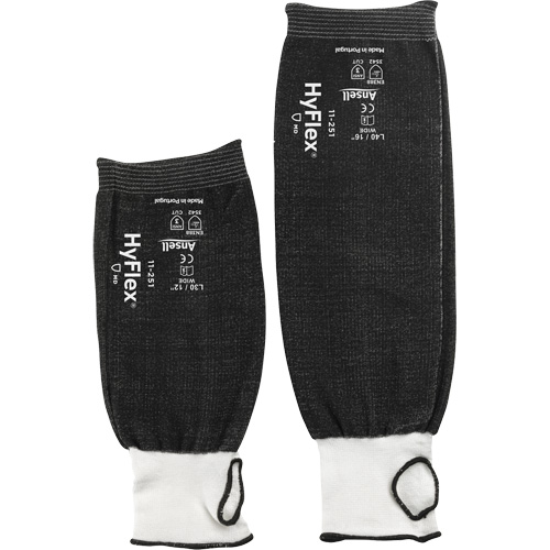 HyFlex 11-251 Extra Wide Protective Sleeve, Intercept, 18", ASTM ANSI Level A3, Black Oxymax Inc