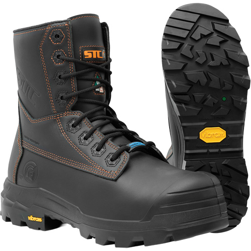 Metpro Flex Work Boots with Metguard, Leather, Size 4, Impermeable Oxymax Inc