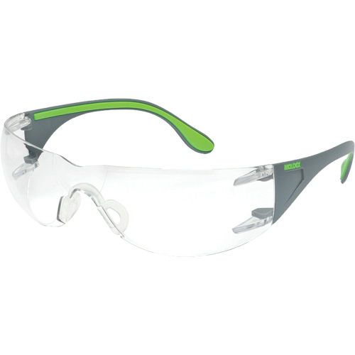 Lunettes de s&eacute;curit&eacute; gris/vert Adapt Lite, Lentille Transparent, Antibu&eacute;e/Anti-&eacute;gratignures, ANSI Z87+/R&eacute;pond ou surpasse la norme CSA Z94.3 Oxymax Inc