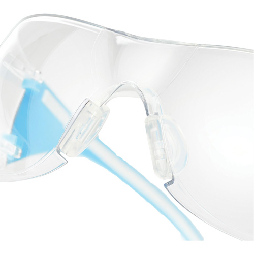 Adapt Lite Blue/White Safety Glasses, Clear Lens, Anti-Fog/Anti-Scratch, ANSI Z87+/Meets/Exceeds CSA Z94.3 Oxymax Inc