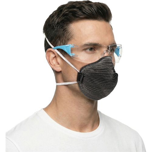Adapt Lite Blue/White Safety Glasses, Clear Lens, Anti-Fog/Anti-Scratch, ANSI Z87+/Meets/Exceeds CSA Z94.3 Oxymax Inc