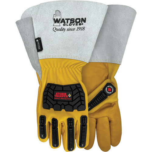 Storm Trooper Water-Resistant Gloves, 2X-Large, Cowhide Palm, Gauntlet Cuff Oxymax Inc