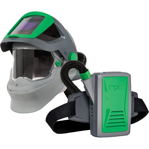 Respirateur de soudage Z4 avec joint de menton FR et APR motoris&eacute; PX5, Respirateur &agrave; masque/Masque de soudage Oxymax Inc