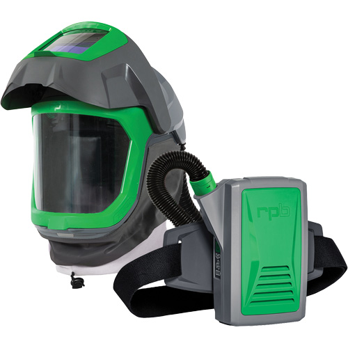 Masque de respirateur Z-Link avec joint de visage, visi&egrave;re & montage &agrave; ceinture, Respirateur &agrave; masque/Masque de soudage, Pile Lithium-ion Oxymax Inc
