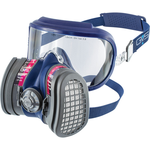 Elipse Integra&reg; Low Profile OV-P100 NIOSH Respirator with Replacement Filters, Elastomer/Thermoplastic, Medium/Large Oxymax Inc