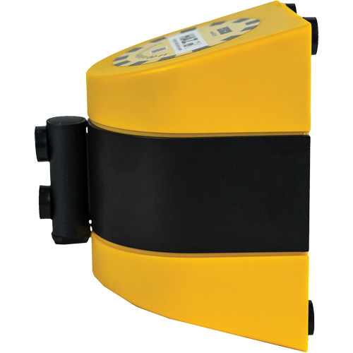Syst&egrave;me de barri&egrave;re de s&eacute;curit&eacute; HAZLOK, Plastique, Fixation magn&eacute;tique, 30', Ruban Noir et jaune Oxymax Inc