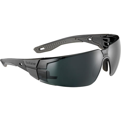 RUSH+ 2.0 M/L Safety Glasses with Black & Grey Frame, Grey/5.0 Lens, Anti-Fog/Anti-Scratch, ANSI Z87+ Oxymax Inc