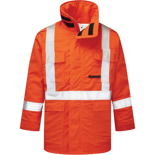 Avenger 9 oz High-Visibility Insulated Parka, Style 515, Men's, X-Small, Orange Oxymax Inc